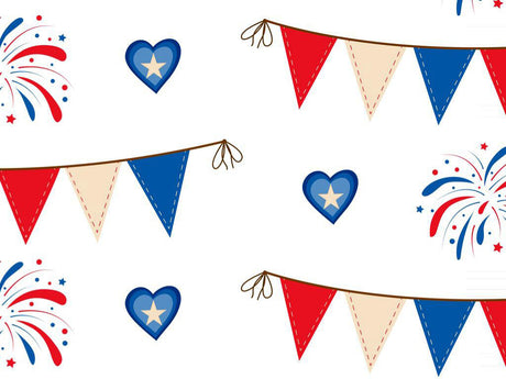 Bunting Stunting Americana Vinyl Wrap Pattern~Rwraps Series 914 Digitally Printed Vinyl Wrap~0