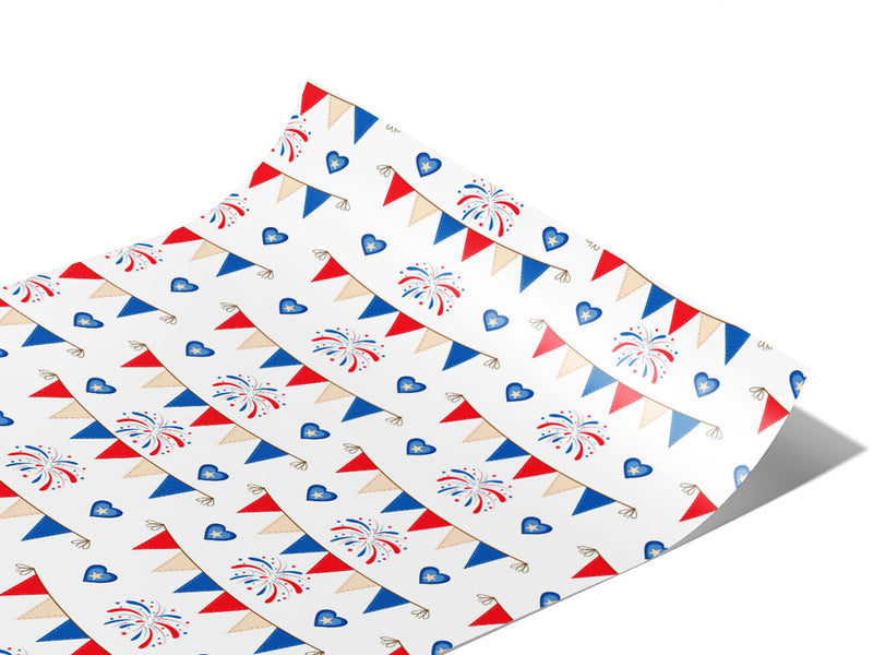Bunting Stunting Americana Vinyl Wraps~Rwraps Series 914 Digitally Printed Vinyl Wrap~1