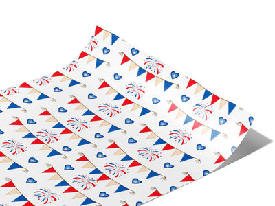 Bunting Stunting Americana Vinyl Wraps~Rwraps Series 914 Digitally Printed Vinyl Wrap~1
