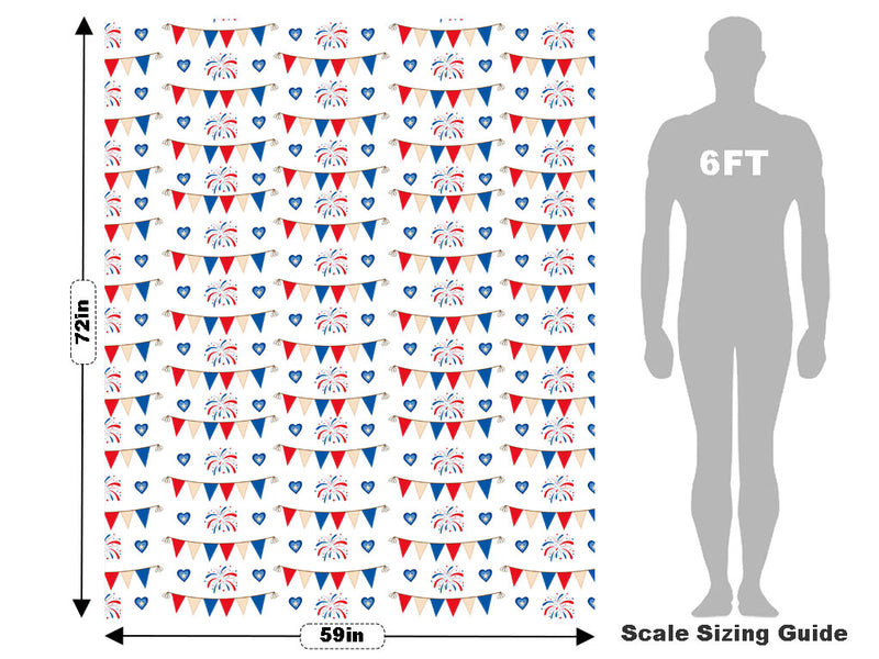 Bunting Stunting Americana Vehicle Wrap Scale~Rwraps Series 914 Bunting Stunting Americana Measurements~2