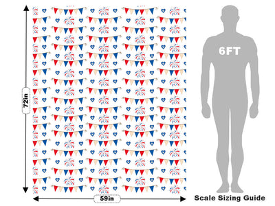 Bunting Stunting Americana Vehicle Wrap Scale~Rwraps Series 914 Bunting Stunting Americana Measurements~2
