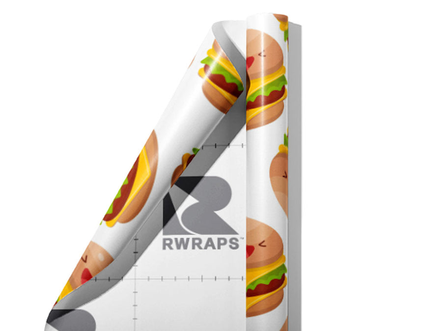 Burger Buddies Americana Wrap Film Sheets~Rwraps Series 914 Burger Buddies Americana Scrolled Sheet~4