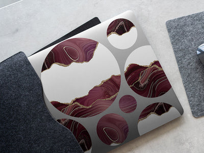 burgundy lip gemstone films DIY Laptop Stickers