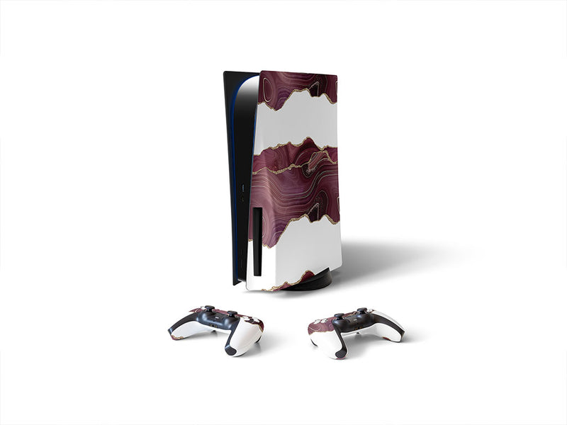 burgundy lip gemstone films Sony PS5 DIY Skin