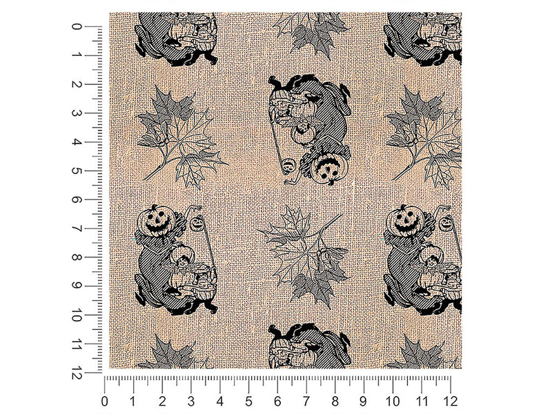burlap harvest horror 1ft x 1ft Craft Sheets