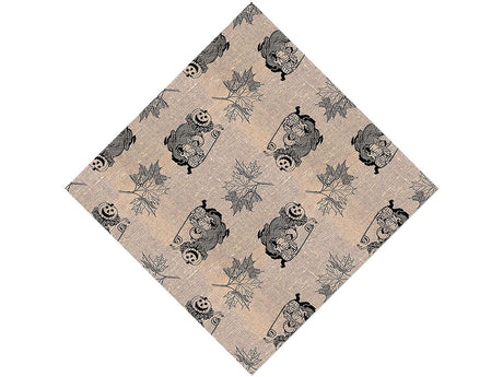 Burlap Harvest Horror Vinyl Wrap Pattern