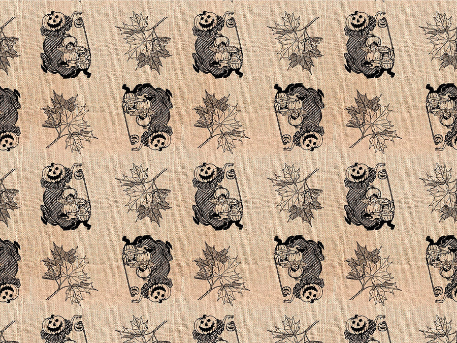 Burlap Harvest Horror Vinyl Wrap Pattern~Rwraps Series 914 Digitally Printed Vinyl Wrap~0