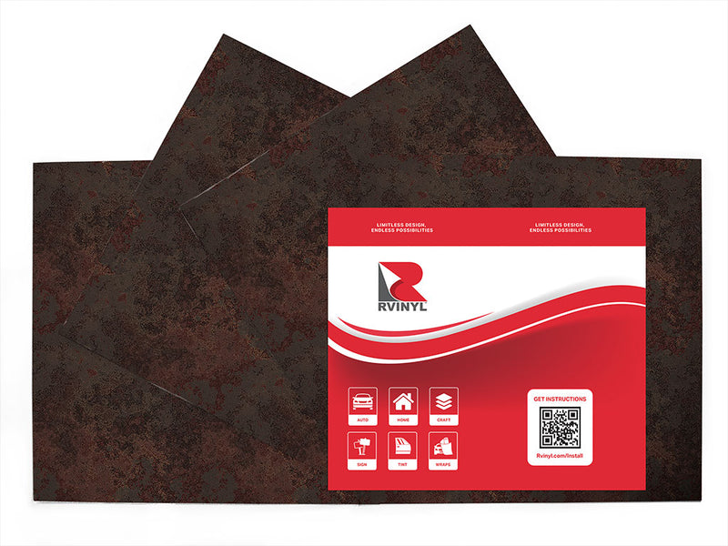 burned metal rust Craft Vinyl Sheet Pack