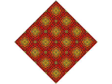 Burning Lilly Art Deco Vinyl Wrap Pattern