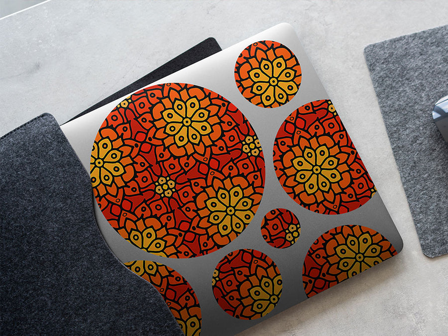 burning lilly art deco DIY Laptop Stickers