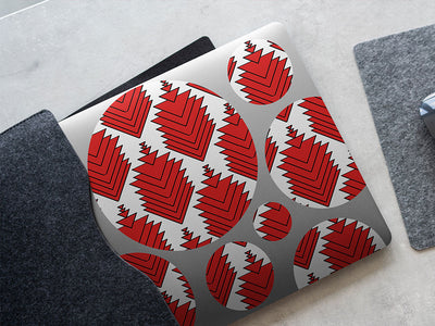 burning spear abstract geometric DIY Laptop Stickers