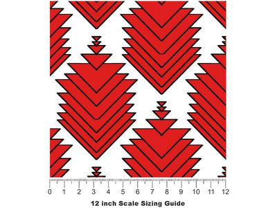 Burning Spear Abstract Vinyl Film Pattern Size 12 inch Scale~Rwraps Burning Spear Abstract Sizing Chart~2
