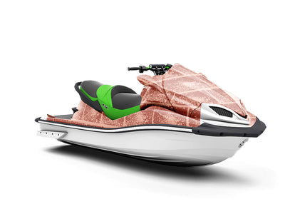 Burnt Orange Brick Jet Ski Vinyl Customized Wrap