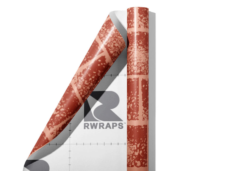 Burnt Orange Brick Wrap Film Sheets~Rwraps Series 914 Burnt Orange Brick Scrolled Sheet~4
