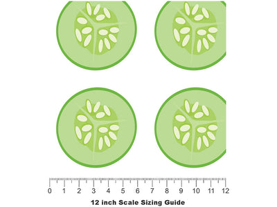 Bush Champion Vegetable Vinyl Film Pattern Size 12 inch Scale~Rwraps Bush Champion Vegetable Sizing Chart~2
