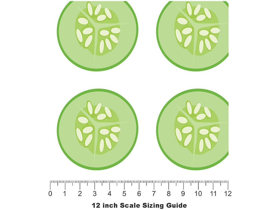Bush Champion Vegetable Vinyl Film Pattern Size 12 inch Scale~Rwraps Bush Champion Vegetable Sizing Chart~2