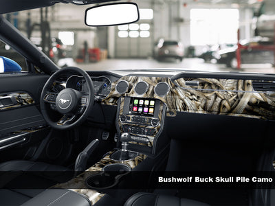 Bushwolf Buck Skull Pile Camo Dash Kit Finish