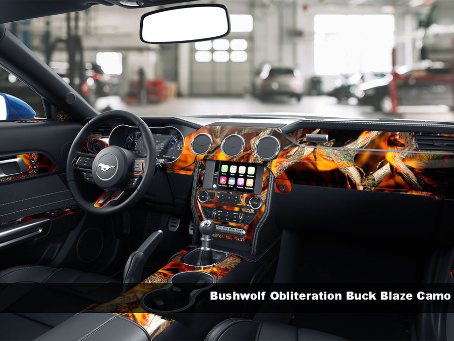 Bushwolf Obliteration Buck Blaze Camo Dash Kit Finish