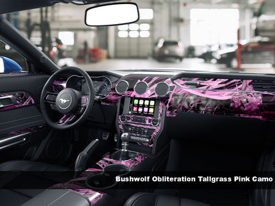 Bushwolf Obliteration Tallgrass Pink Camo Dash Kit Finish
