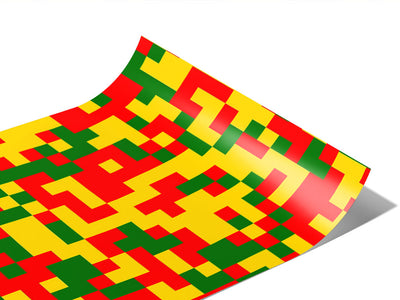 Busy Bee Pixel Vinyl Wraps~Rwraps Series 914 Digitally Printed Vinyl Wrap~0