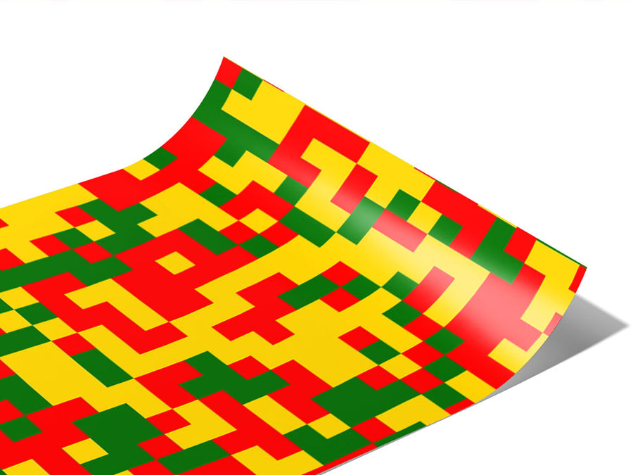 Busy Bee Pixel Vinyl Wraps~Rwraps Series 914 Digitally Printed Vinyl Wrap~0