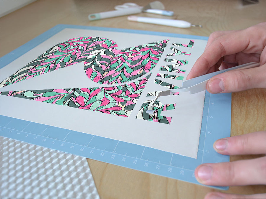 busy bushroot floral Easy Weed Craft Vinyl