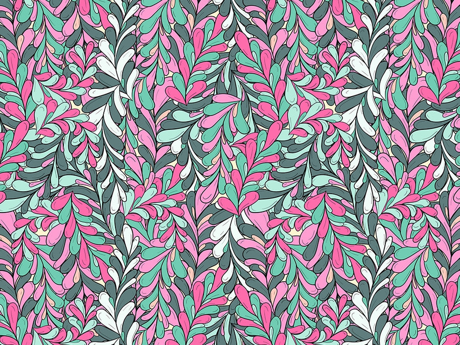 Busy Bushroot Floral Vinyl Wrap Pattern~Rwraps Series 914 Digitally Printed Vinyl Wrap~0