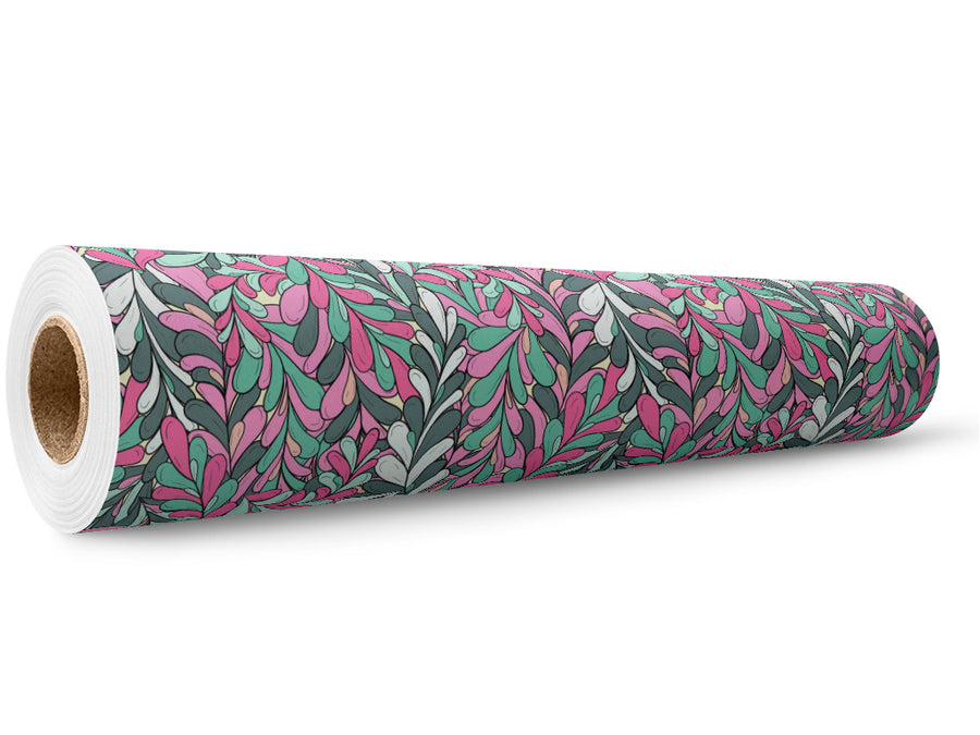 Busy Bushroot Floral Wrap Film Wholesale Roll~Rwraps Series 914 Digitally Printed Vinyl Roll~5
