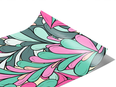 Busy Bushroot Floral Vinyl Wraps~Rwraps Series 914 Digitally Printed Vinyl Wrap~0