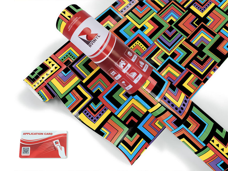 busy busy art deco Craft Vinyl Roll