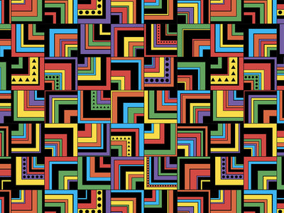 Busy Busy Art Deco Vinyl Wrap Pattern~Rwraps Series 914 Digitally Printed Vinyl Wrap~0