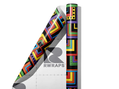 Busy Busy Art Deco Wrap Film Sheets~Rwraps Series 914 Busy Busy Art Deco Scrolled Sheet~3