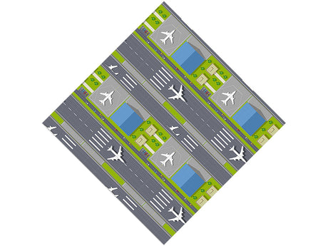 Busy Tarmac Cityscape Vinyl Wrap Pattern