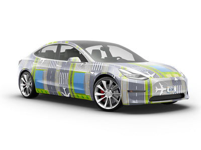 Busy Tarmac Cityscape Vehicle Vinyl Wrap