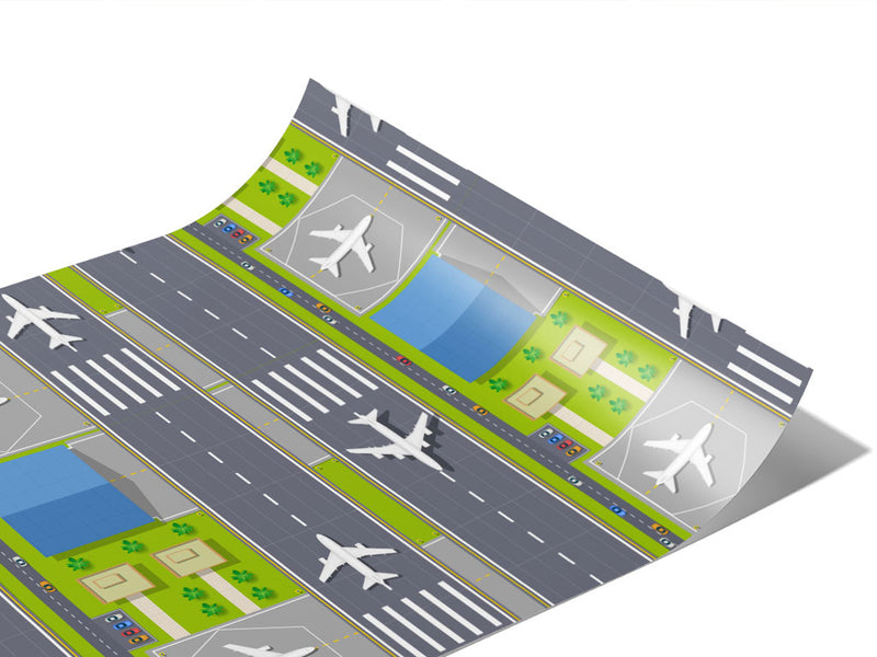 Busy Tarmac Cityscape Vinyl Wraps~Rwraps Series 914 Digitally Printed Vinyl Wrap~1