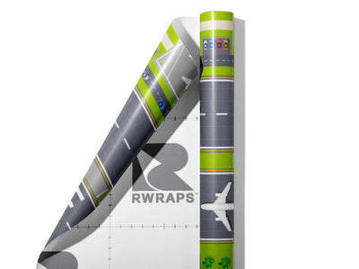 Busy Tarmac Cityscape Wrap Film Sheets~Rwraps Series 914 Busy Tarmac Cityscape Scrolled Sheet~4