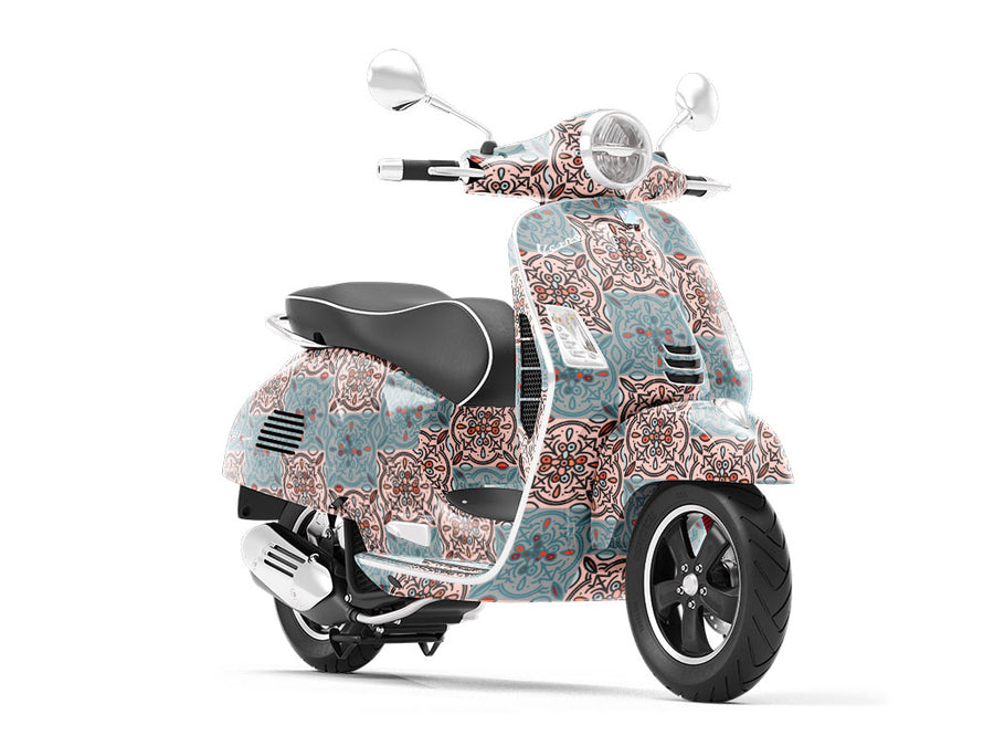 Butterfly Bush Tile Vespa Scooter Wrap Film