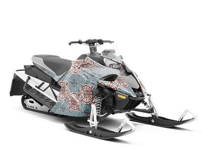 Butterfly Bush Tile Custom Wrapped Snowmobile