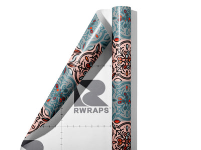 Butterfly Bush Tile Wrap Film Sheets~Rwraps Series 914 Butterfly Bush Tile Scrolled Sheet~4