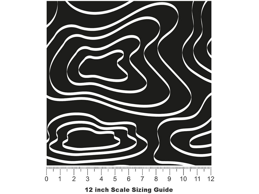 Butterfly Wings Abstract Vinyl Film Pattern Size 12 inch Scale~Rwraps Butterfly Wings Abstract Sizing Chart~2