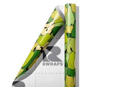 Buttery Bartlett Fruit Wrap Film Sheets~Rwraps Series 914 Buttery Bartlett Fruit Scrolled Sheet~3