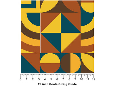 Buttery Goodness Mosaic Vinyl Film Pattern Size 12 inch Scale~Rwraps Buttery Goodness Mosaic Sizing Chart~2