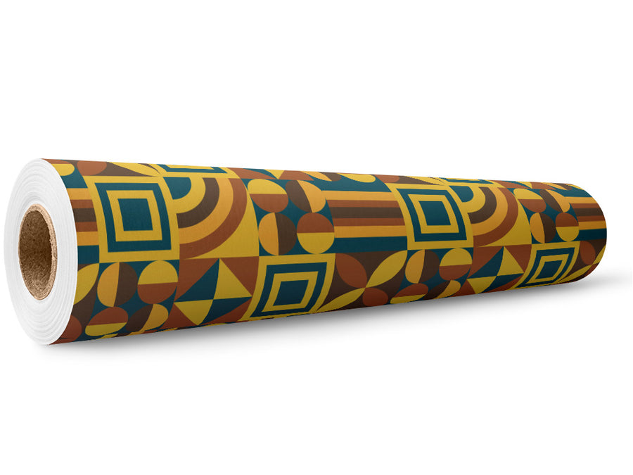Buttery Goodness Mosaic Wrap Film Wholesale Roll~Rwraps Series 914 Digitally Printed Vinyl Roll~5