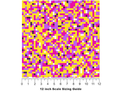 Bye Felicia Pixel Vinyl Film Pattern Size 12 inch Scale~Rwraps Bye Felicia Pixel Sizing Chart~2