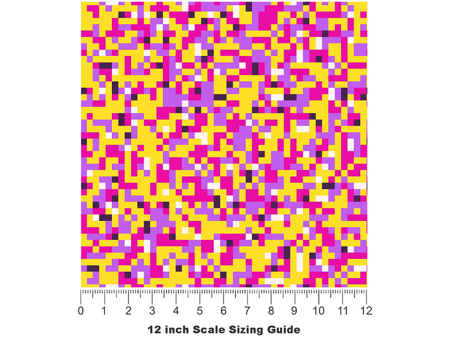 Bye Felicia Pixel Vinyl Film Pattern Size 12 inch Scale~Rwraps Bye Felicia Pixel Sizing Chart~2
