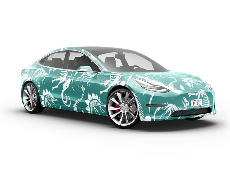 Bygone Blues Dinosaur Vehicle Vinyl Wrap