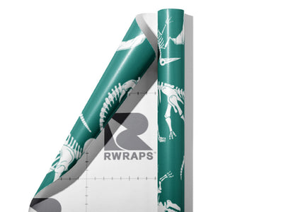 Bygone Blues Dinosaur Wrap Film Sheets~Rwraps Series 914 Bygone Blues Dinosaur Scrolled Sheet~3
