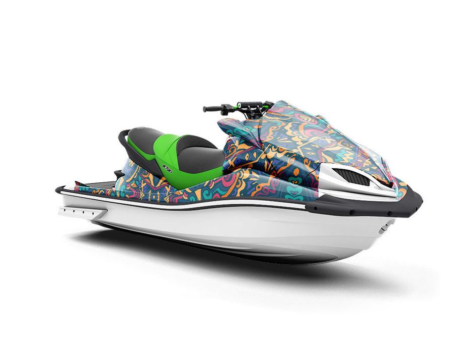 Byzantine Kaleidoscope Mandala Jet Ski Vinyl Customized Wrap
