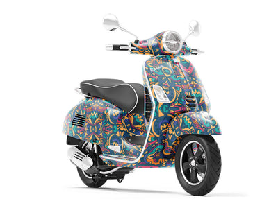 Byzantine Kaleidoscope Mandala Vespa Scooter Wrap Film