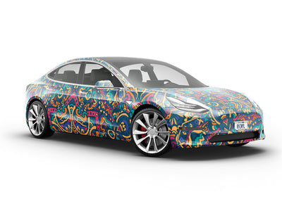 Byzantine Kaleidoscope Mandala Vehicle Vinyl Wrap